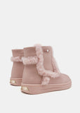 Mayoral Faux Fur Boots for Baby in Acid Pink