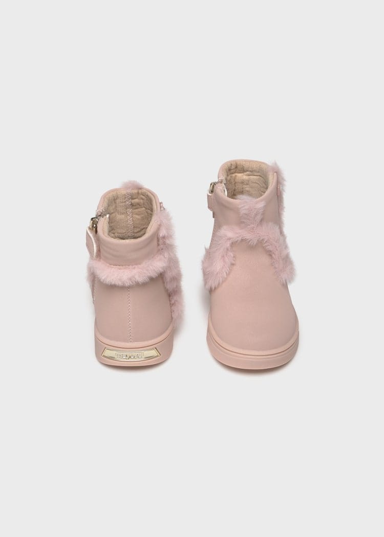 Mayoral Usa Inc Mayoral Faux Fur Boots for Baby in Acid Pink - Little Miss Muffin Children & Home
