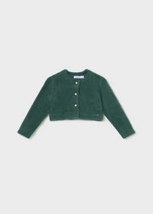 Mayoral Usa Inc Mayoral Furry Cardigan for Baby in Bottle Green - Little Miss Muffin Children & Home