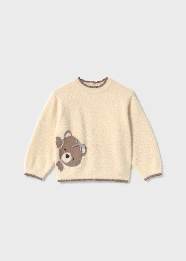 Girl's Fuzzy Sweater, 2 Colors Available