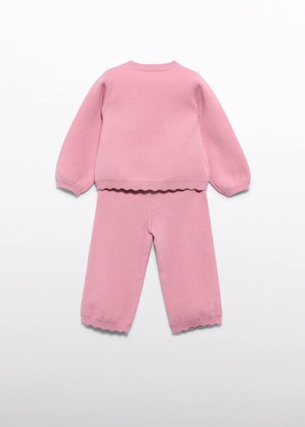 Abel & Lula Knit Sweater & Pants Set with Bow Detail - Little Miss Muffin Children & Home