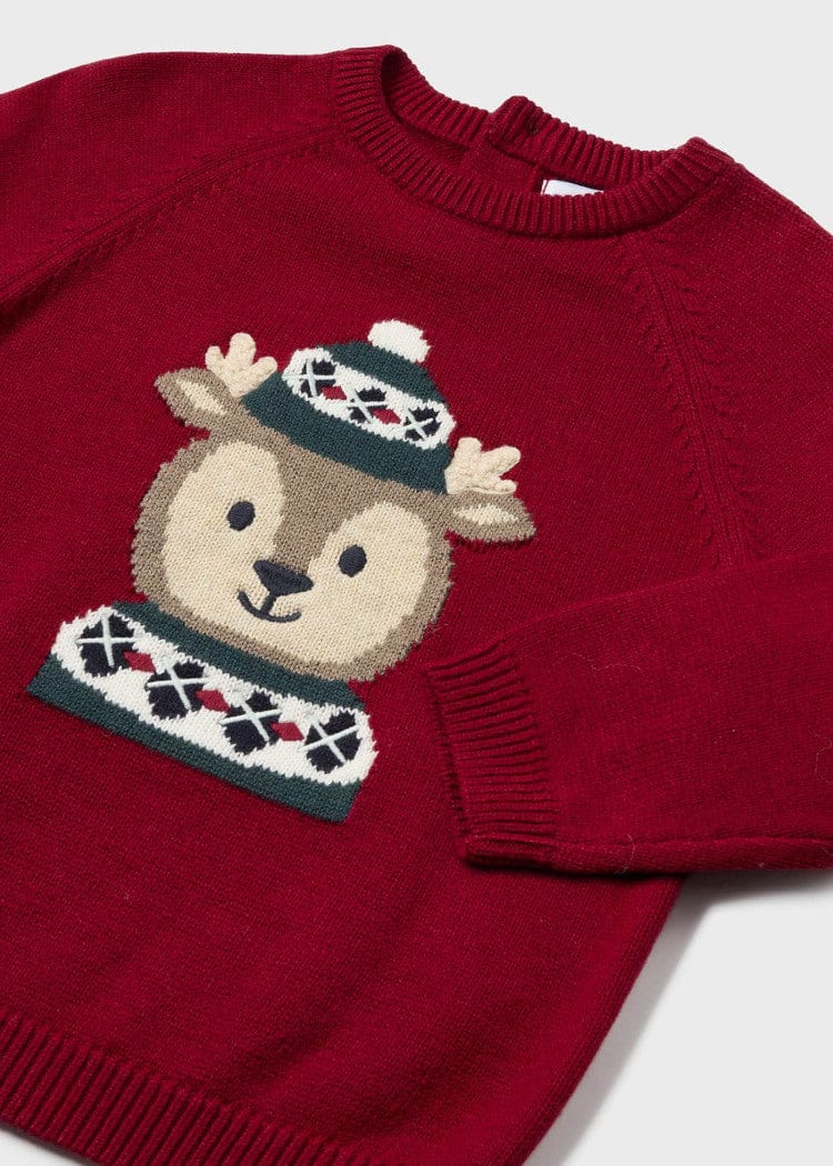 Mayoral Usa Inc Mayoral Intarsia Knit Reindeer Sweater - Little Miss Muffin Children & Home