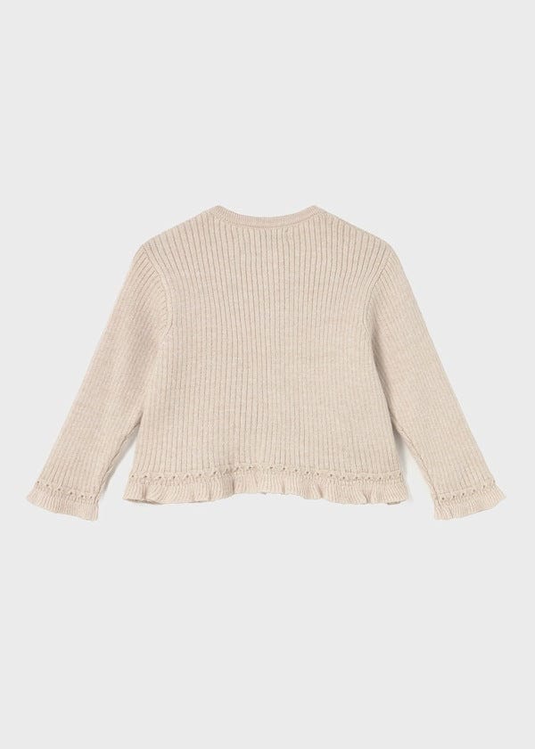 Mayoral Usa Inc Ruffle Trim Knit Cardigan - Little Miss Muffin Children & Home