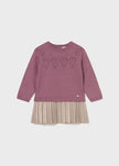 girls two piece sweater and pleated skirt set