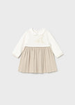 Mayoral Usa Inc Knit Long Sleeve Dress in Soy - Little Miss Muffin Children & Home