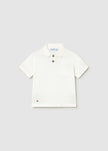 Knit Polo Shirt in Cream