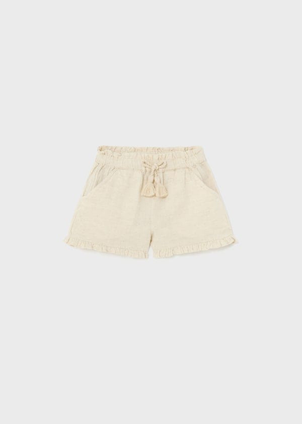Mayoral Usa Inc Mayoral Ruffle Trimmed Linen Shorts - Little Miss Muffin Children & Home