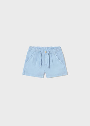 Mayoral Linen Bermuda Shorts in Sky