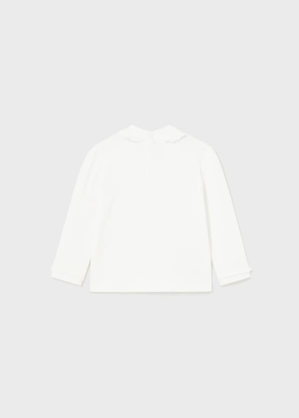 Mayoral Usa Inc Mayoral Ruffle Trim Mockneck Top for Baby Girl - Little Miss Muffin Children & Home