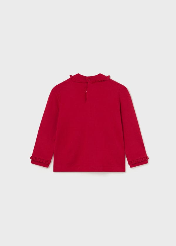 Mayoral Usa Inc Mayoral Ruffle Trim Mockneck Top for Baby Girl - Little Miss Muffin Children & Home