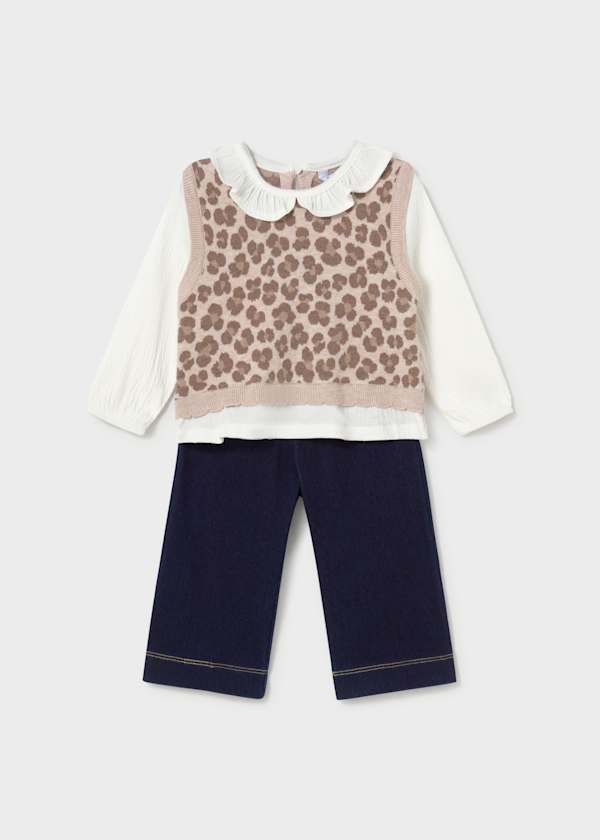 Mayoral Usa Inc Layered Top & Pants Set - Little Miss Muffin Children & Home