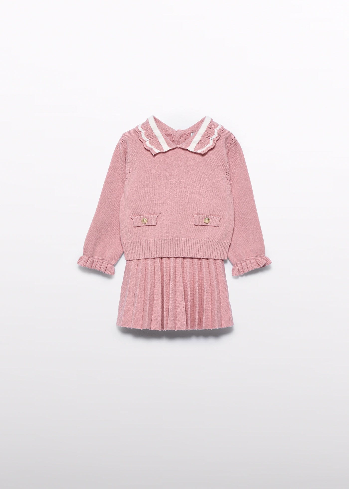Abel & Lula Abel & Lula Pleated Knit Skirt & Sweater Set - Little Miss Muffin Children & Home