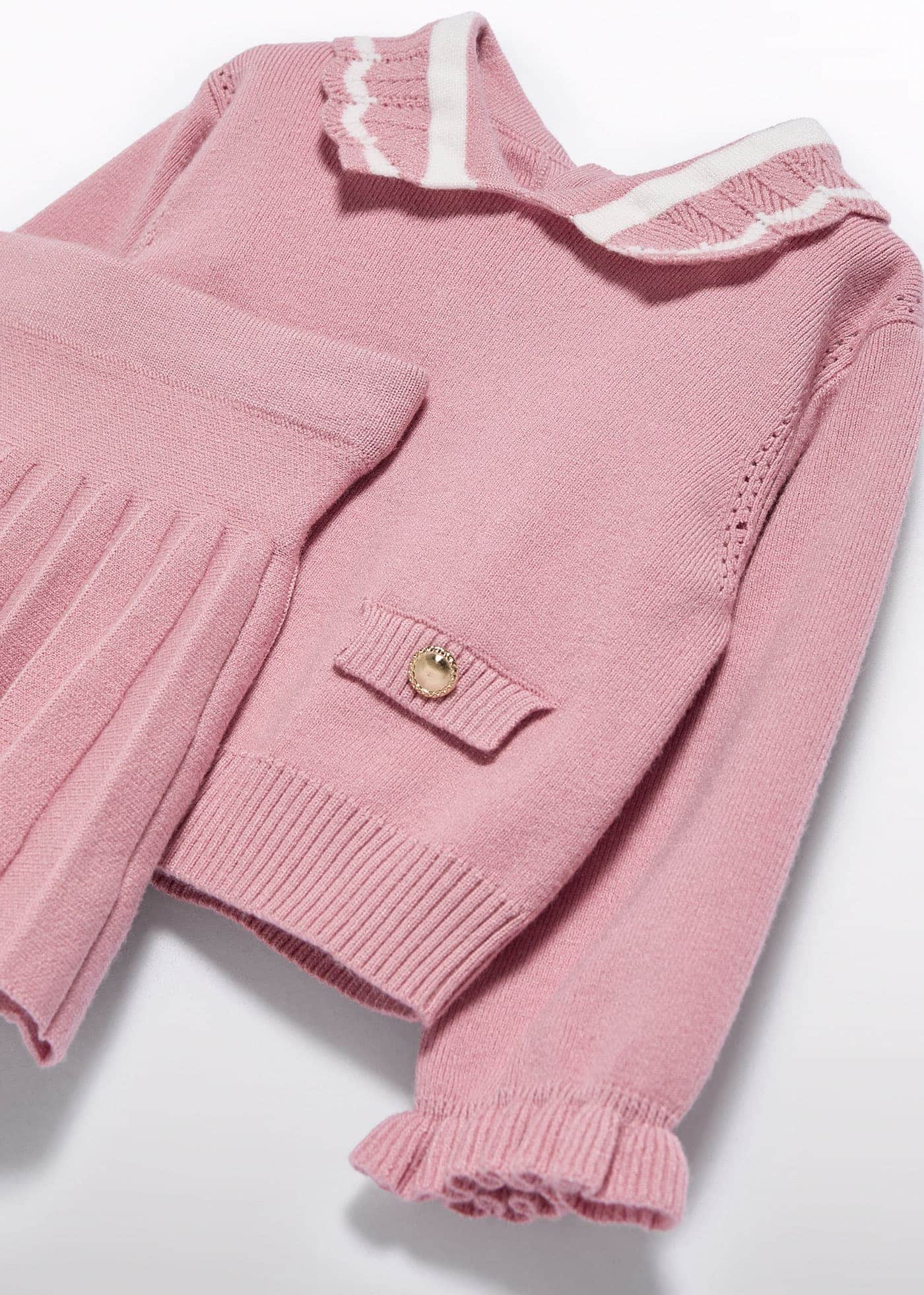 Abel & Lula Abel & Lula Pleated Knit Skirt & Sweater Set - Little Miss Muffin Children & Home