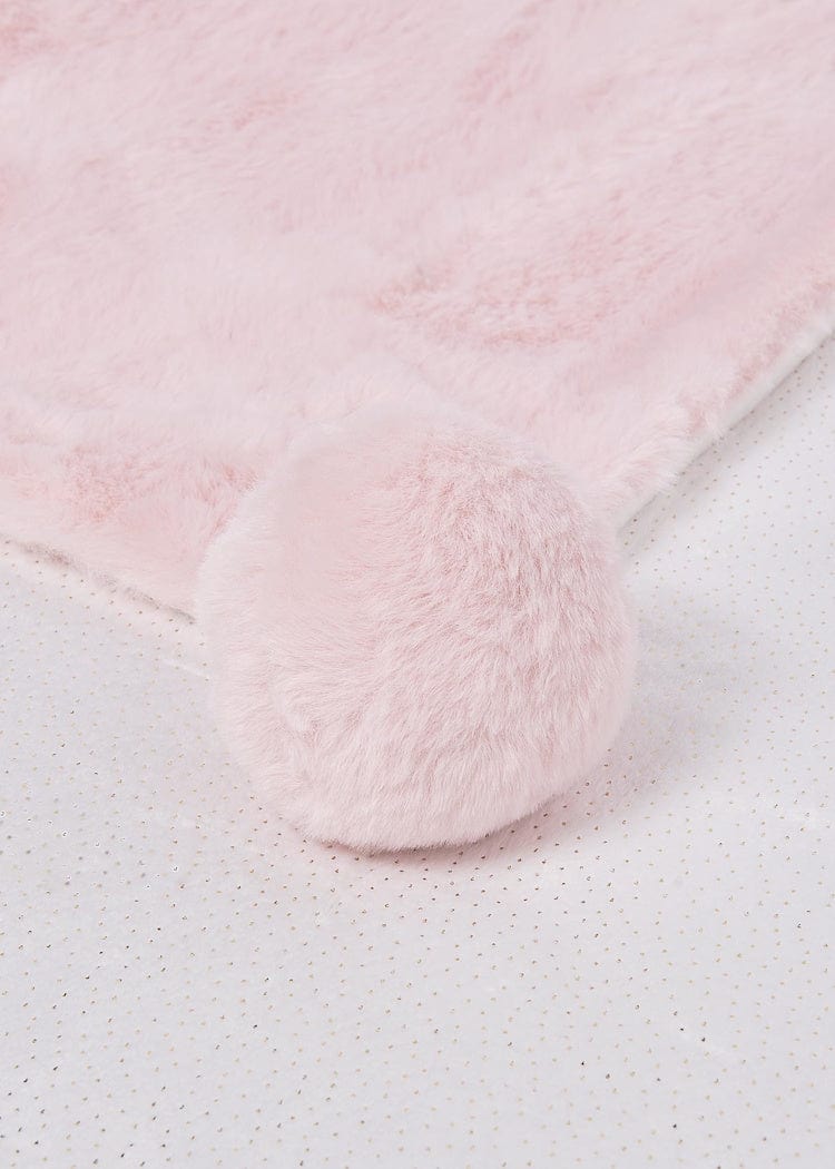 pink faux fur blanket