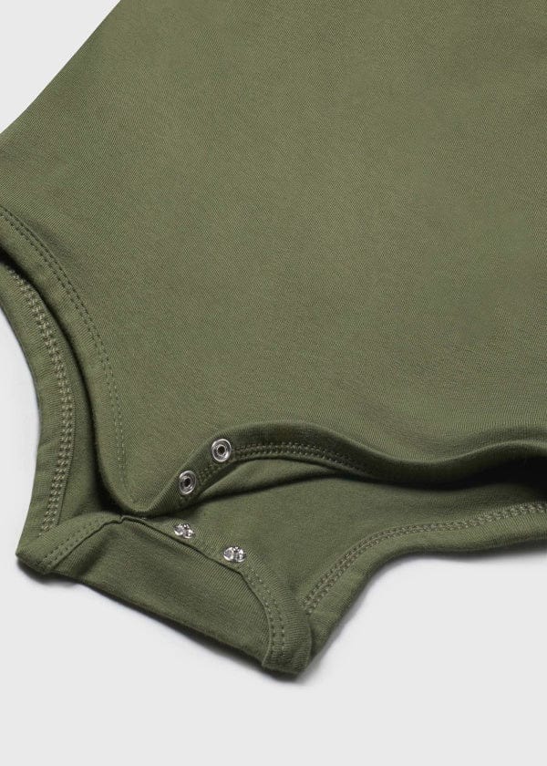 Mayoral Usa Inc Mayoral Long Sleeve Polo Onesie for Baby in Forest - Little Miss Muffin Children & Home