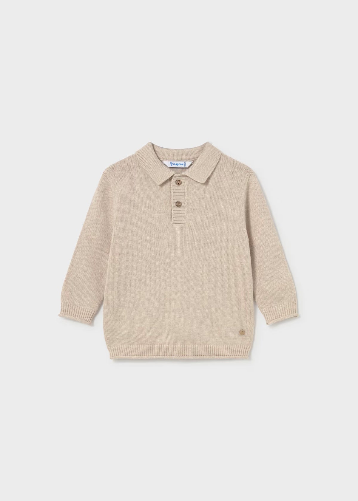 Polo Collar Knit Sweater, 2 Colors Available