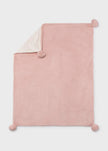 Faux Fur Pom-Pom Blanket, 4 Colors Available