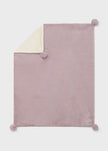 Faux Fur Pom-Pom Blanket, 4 Colors Available