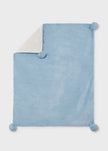 Faux Fur Pom-Pom Blanket, 4 Colors Available