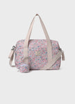 Mayoral Usa Inc Mayoral Printed Diaper Bag with Accessories in Baby Pink - Little Miss Muffin Children & Home