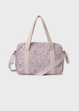 Mayoral Printed Diaper Bag with Accessories in Baby Pink