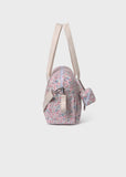 Mayoral Printed Diaper Bag with Accessories in Baby Pink