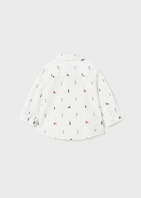 Mayoral Usa Inc Mayoral Printed Button Down Shirt for Baby - Little Miss Muffin Children & Home