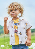 Mayoral Usa Inc Mayoral Boys Printed Button Down Shirt - Little Miss Muffin Children & Home