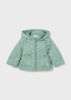 Mayoral Baby Quilted Heart Jacket in Emerald