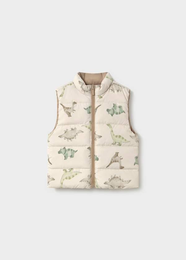 Reversible Printed Puffer Vest