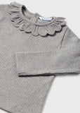 Mayoral Usa Inc Mayoral Rib Knit Ruffle Collar Shirt - Little Miss Muffin Children & Home