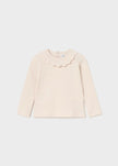 Mayoral Usa Inc Mayoral Ribbed Ruffle Neck Long Sleeve Top for Baby - Little Miss Muffin Children & Home