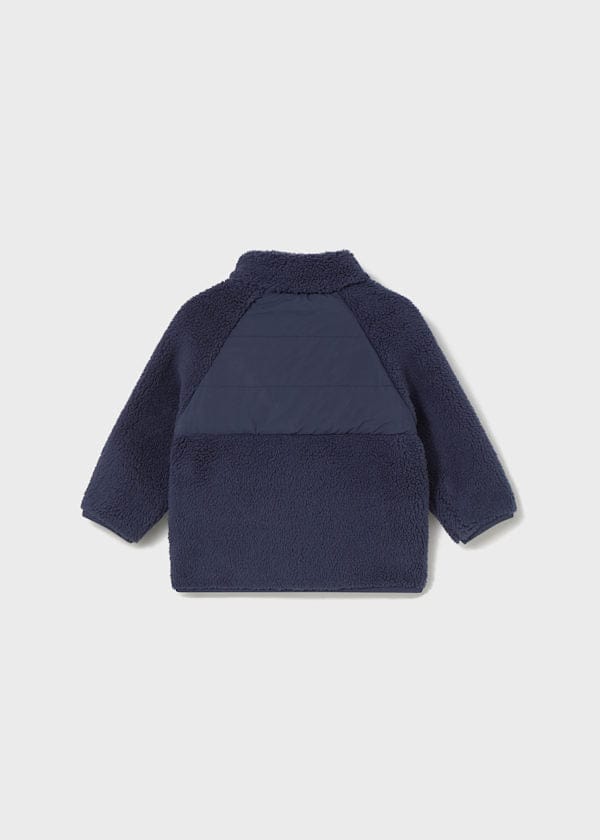 Mayoral Usa Inc Fleece Lined Zip Up Jacket in Blue - Little Miss Muffin Children & Home