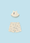 Mayoral Usa Inc Mayoral Bermuda Shorts with Reversible Bucket Hat Set - Little Miss Muffin Children & Home