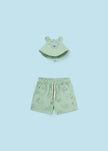 Mayoral Usa Inc Mayoral Bermuda Shorts with Reversible Bucket Hat Set - Little Miss Muffin Children & Home