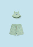 Mayoral Usa Inc Mayoral Bermuda Shorts with Reversible Bucket Hat Set - Little Miss Muffin Children & Home