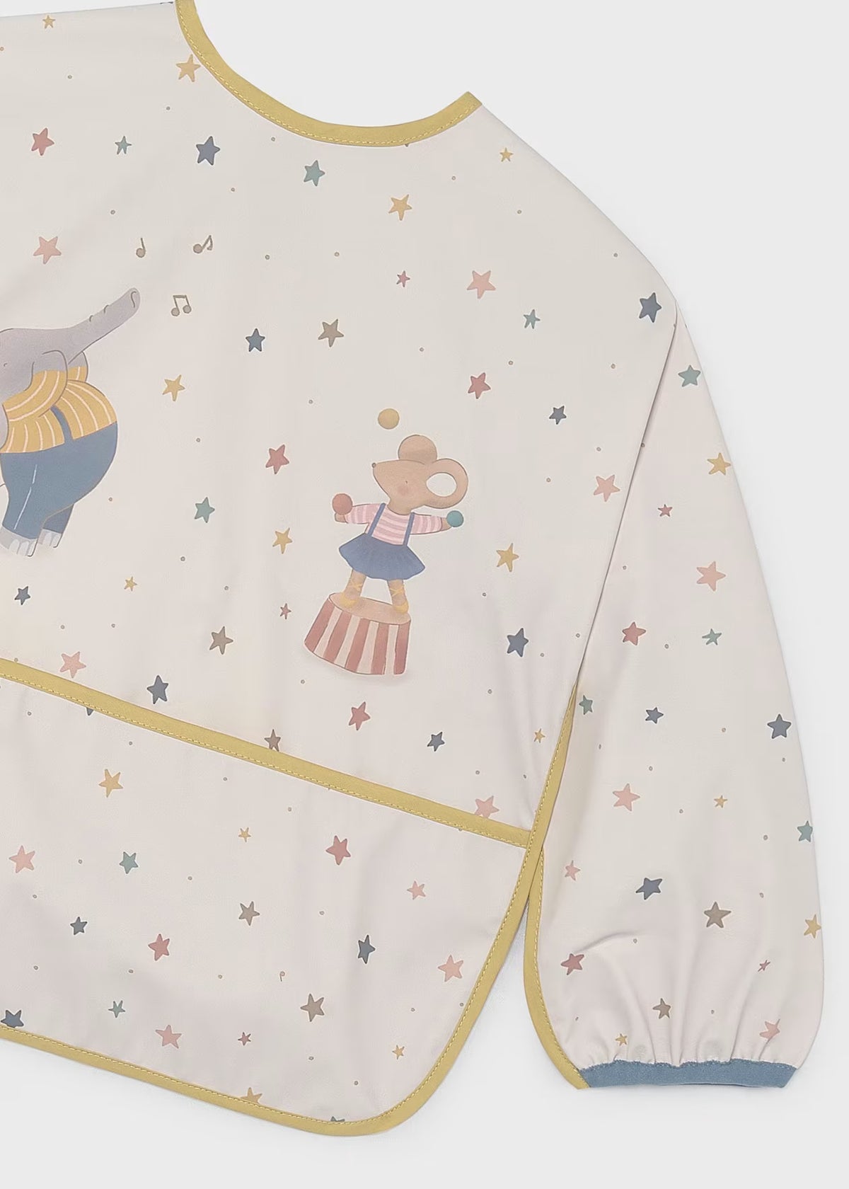 Sleeved Baby Bib, 2 Colors Available