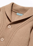 Abel & Lula Baby Cardigan with Collar in Camel