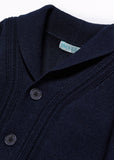 Abel & Lula Baby Cardigan with Collar in Navy