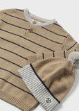 Mayoral Striped Sweater & Hat Set for Baby