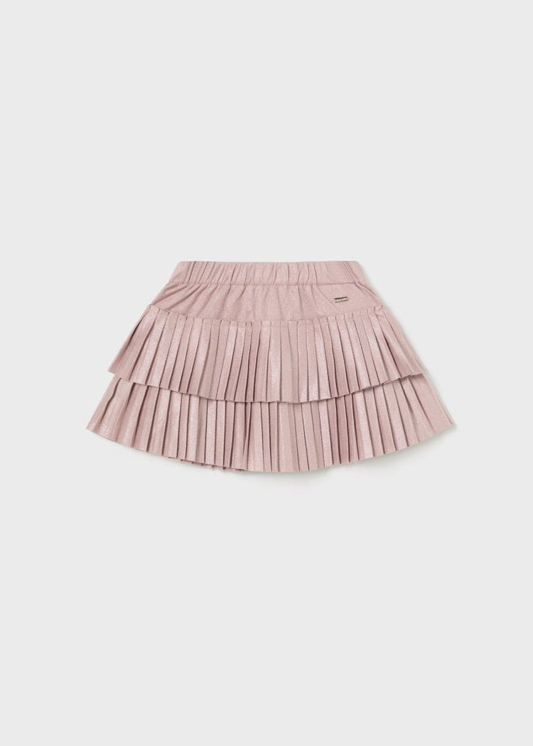 Mayoral Usa Inc Mayoral Pleated Suede Skirt in Blush - Little Miss Muffin Children & Home