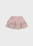 Mayoral Pleated Suede Skirt in Blush