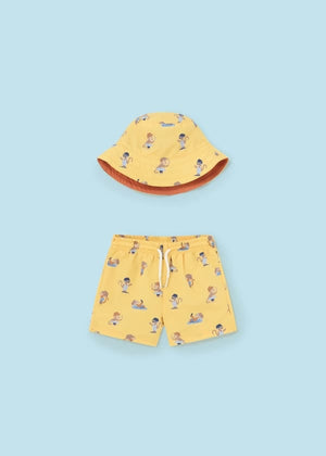 Mayoral Usa Inc Mayoral Swim Shorts with Bucket Hat Set - Little Miss Muffin Children & Home