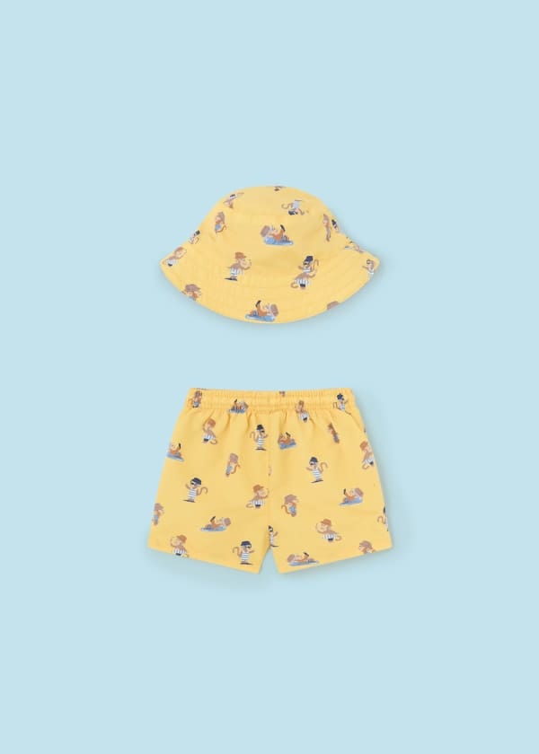 Mayoral Usa Inc Mayoral Swim Shorts with Bucket Hat Set - Little Miss Muffin Children & Home