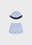 Mayoral Usa Inc Mayoral Swim Shorts with Bucket Hat Set - Little Miss Muffin Children & Home