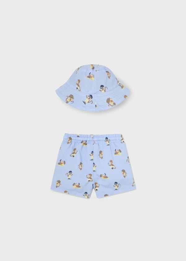 Mayoral Usa Inc Mayoral Swim Shorts with Bucket Hat Set - Little Miss Muffin Children & Home