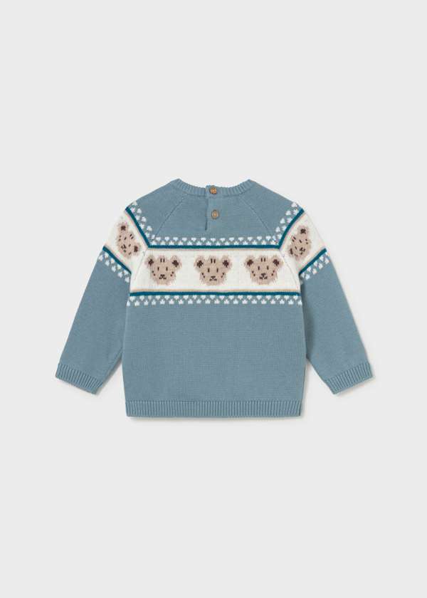 Teddy Bear Jacquard Sweater