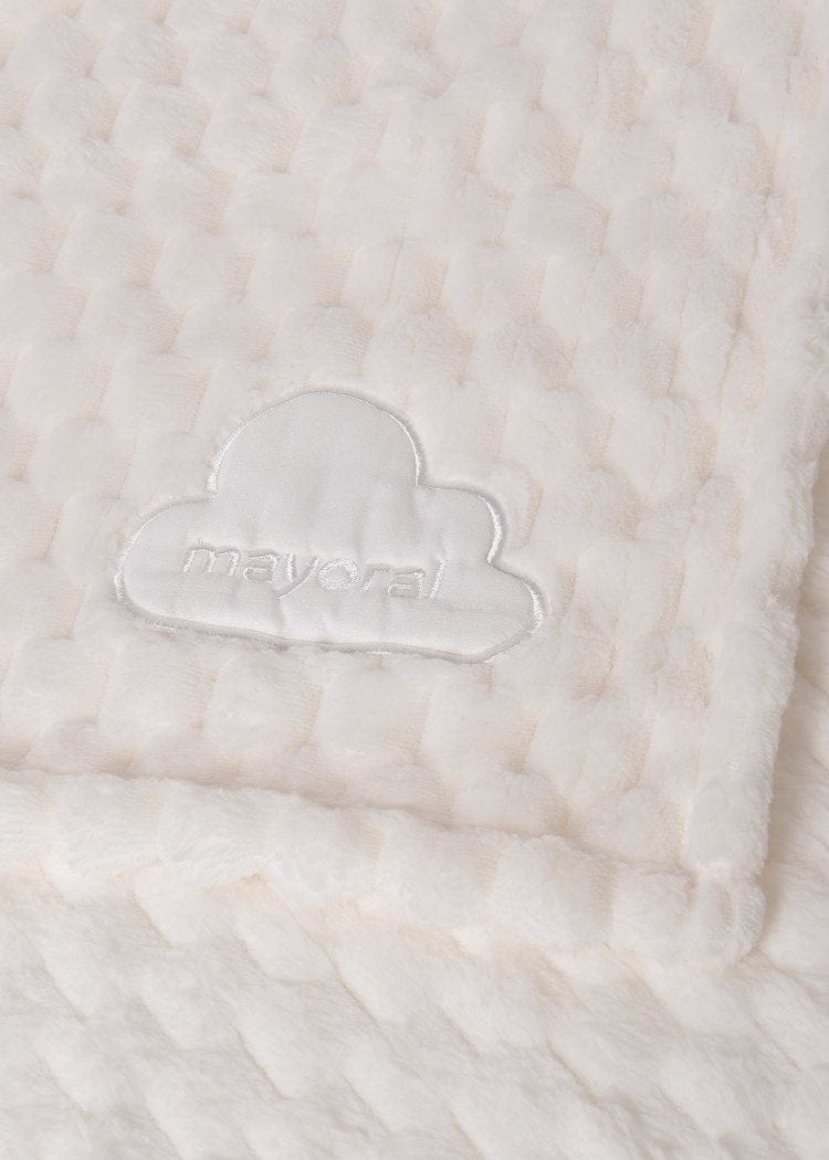 Mayoral Usa Inc Mayoral Faux Fur Teddy Blanket in Off White - Little Miss Muffin Children & Home