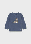 boys blue animal sweater