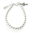 sterling silver pearl bracelet for baby